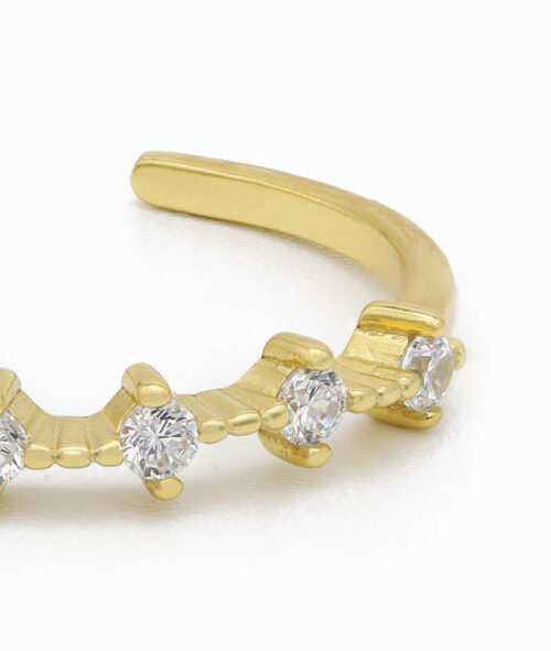 Ring 925er sterling silber größenverstellbar one size ring verstellbar gold zirkonia nah
