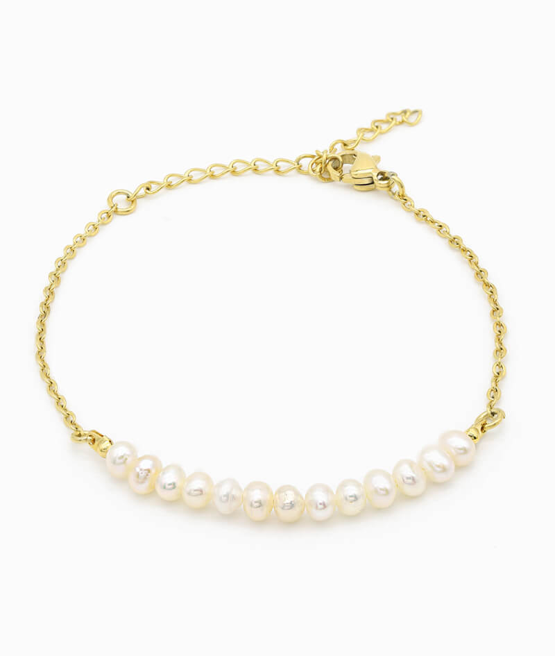 Armband mit Perlen gold Pearls ViLou
