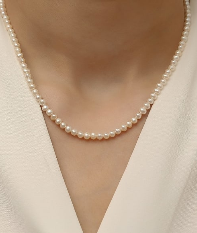 Perlenkette vilou geschickte trendige perlen kette gold billig schmuck vilou